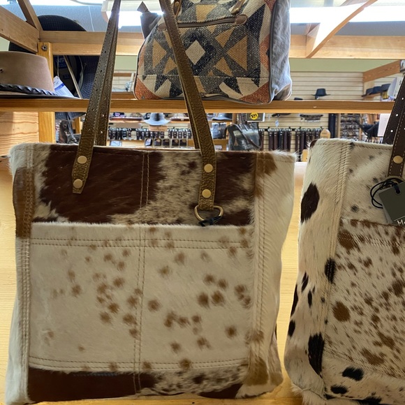 Myra hairon pocket tote bag (S-0722) - Picture 2 of 6